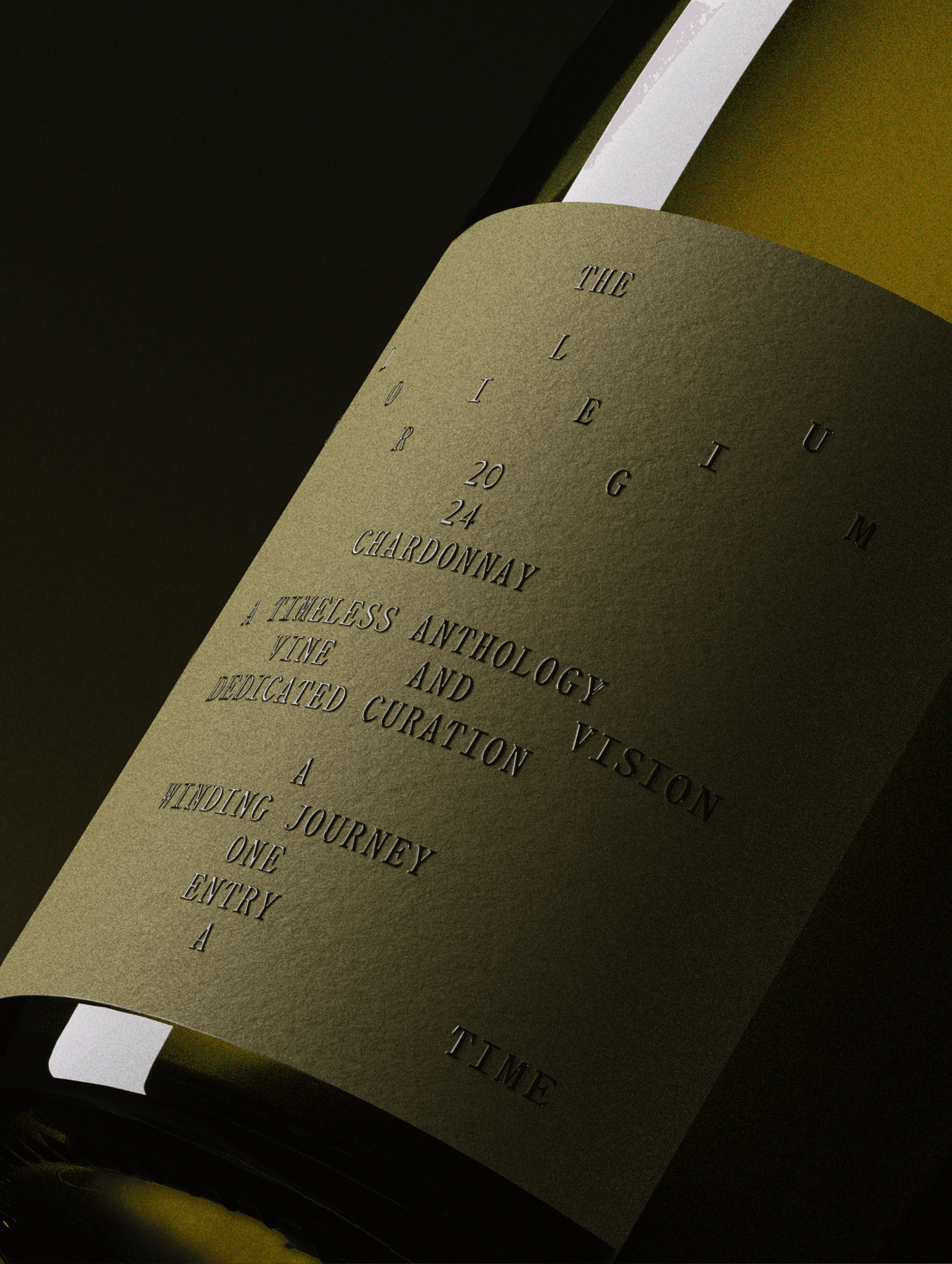 Florilegium Chardonnay wine bottle